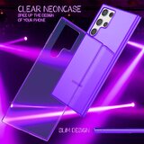 NIKCORP Ovitek za Samsung Galaxy S22 Ultra, silikonski TPU etui, neon vijolična barva, zaščita kamere in odpornost na udarce, (5000138962) | Shoptok.si