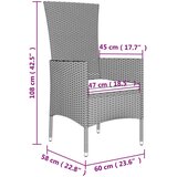 vidaXL 3-dijelni vrtni blagovaonski set od poliratana s jastucima bež | shoptok.hr