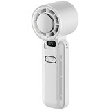INF Zložljiv prenosni ventilator 3600mAh z ledenim načinom in LED zaslonom White, (5000310124) | Shoptok.si