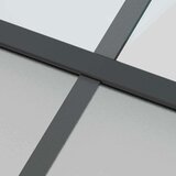  Klizna vrata s priborom crna 90 x 205 cm kaljeno staklo | shoptok.hr