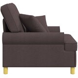 XL fotelja s jastucima Tamno smeđa Tkanina | shoptok.hr