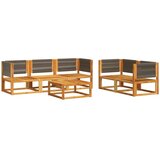 vidaXL 6-dijelna set vrtnih sofa s jastucima masivno bagremovo drvo | shoptok.hr