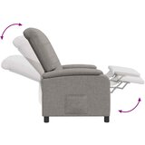  Fotelja s nagibom Sivosmeđa Tkanina | shoptok.hr