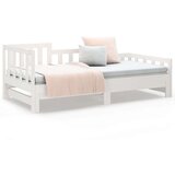  Dnevni ležaj na izvlačenje bijeli 2x(90x200)cm masivna borovina | shoptok.hr