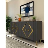 Hanah home komoda domino KB150 anthracite gold