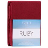 AmeliaHome Plahta s gumom Ruby 200-220x200 cm, bordo | shoptok.hr