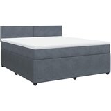  Krevet s oprugama i madracem tamnosivi 180x200 cm baršunasti | shoptok.hr