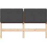 Tapecirani uzglavlje s uzglavljem Smeđa i tamno siva 120 cm | shoptok.hr