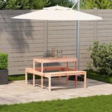 vidaXL Piknik miza 110x134x75 cm trden les douglas | Shoptok.si
