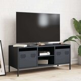 vidaXL TV omarica antracitna 101,5x39x43,5 cm hladno valjano jeklo | Shoptok.si