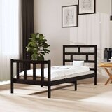  Za krevet od masivne borovine crni 100 x 200 cm | shoptok.hr