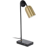 Kave Home Crna/u zlatnoj boji stolna lampa (visina 60 cm) Natsumi –