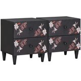  Noćni ormarić 2 pcs Smeđa 40 x 33,5 x 46 cm Čvrsto drvo manga Cijene