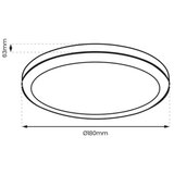  LED kupatilsko plafonsko svetlo VERA LED/12W/230V 4000K IP65 belo | Eponuda.com
