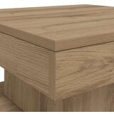vidaXL Stolić za kavu s LED svjetlima boja hrasta artisan 50x50x40 cm | shoptok.hr