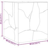  Stolica smeđi 40x40x45 cm od masivne tikovine | shoptok.hr