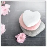 Slika Glasspik Spa & Zen Heart Stone, 30 x 30 cm