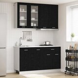  Kuhinjska jedinica LYON 4 kom. Crni hrast Konstruirano drvo - Crni hrast 80 cm | shoptok.hr