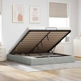 Maison Chic Otomanski Posteljni okvir - Dvoposteljna postelja - Zakonska postelja brez vzmetnice Svetlo siva 180x200 cm-J540, (21775835) | Shoptok.si