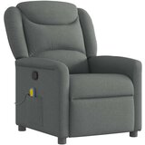 Maison Chic masažni naslanjač - Relax naslanjač temno sivo blago, (22134451) | Shoptok.si