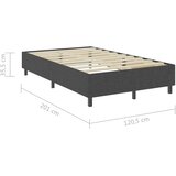 Box spring okvir za krevet od tkanine sivi 120 x 200 cm | Shoptok.si