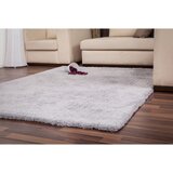 Lesnina-XXXL preproga z visokim florom velvet taftano srebrne barve | Shoptok.si