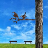 WALLXPERT Bird On The Branch 03 - Brown Brown Decorative Garden Object | ePonuda.com