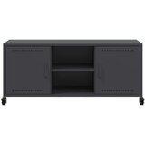 vidaXL TV ormarić crni 100,5x39x43,5 cm hladno valjani čelik | shoptok.hr