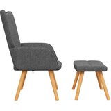  Stolica za opuštanje s osloncem za noge tamnosiva od tkanine | shoptok.hr