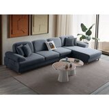 Atelier Del Sofa Aries Relax Joker Right ugaona garnitura na razvlačenje 180 × 356 cm, teget | Eponuda.com
