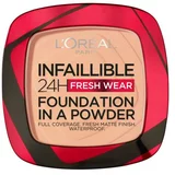 L'Oréal Paris Infaillible 24H Fresh Wear Foundation In A Powder puder za sve vrste kože 9 g Nijansa 200 golden sand