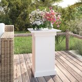 vidaXL Stojalo za rože belo 40x40x60 cm trdna borovina | Shoptok.si