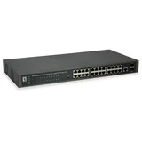 Switch 24x GE GEP-2652 2xGSFP 19“ 370W 24xPoE+