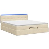  od pjene s madracem i LED-om Krem 140 x 200 cm Tkanina | shoptok.hr