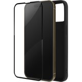 AVIZAR iPhone 14 Pro Full Protection, mat crn silikonski ovitek kaljeno steklo 9H crn obris, (20715286) Cene