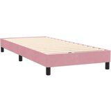 Box spring postelja z vzmetnico roza 90x220 cm žamet, (21791335) | Shoptok.si