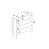 Hanah home cipelarnik sargel atlantic pine | Eponuda.com