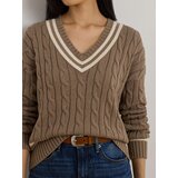 Polo Ralph Lauren Pulover 'TEDURPH' boja pijeska / tamno bež | shoptok.hr