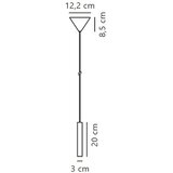 Nordlux led prigušiva luster na sajli omari LED/4,4W/230V crna | Eponuda.com