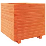 Maison Chic Vrtno cvetlično korito - Cvetlični Lonec vošč. rjavo 50x50x49,5 cm trdna borovina, (21790584) Cene