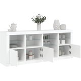  Komoda s LED svjetlima bijela 164 x 37 x 67 cm | shoptok.hr