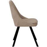 CARRYHOME STOL, kovina, tekstil rjavosiva | Shoptok.si