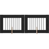  Vrata za pse s postoljem 2 pcs Crni hrast 80 x 60 cm | Eponuda.ba