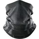 Dihljiva vetrovna kolesarska maska - vsestranski vratni grelec za smučanje in motociklizem Black+Grey, (5000159518)