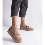 Gemre Cream women's eco-suede loafers Sandoval | Shoptok.si
