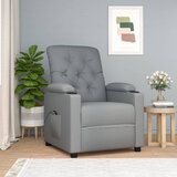 vidaXL Električni naslonjač od tkanine svjetlosivi | shoptok.hr