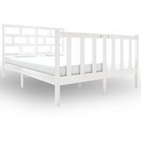 The Living Store Posteljni okvir bel iz trdne borovine 120x190 cm - Posteljni Okvir, (21526507) | Shoptok.si