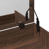 vidaXL Toaletni stolić sa stolcem smeđa boja hrasta 60 x 40 x 113,5 cm | shoptok.hr