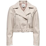 Only Usnjene jakne & Sintetične jakne Onlpauline Faux Leather Cc Otw 15361388 Bež Cene