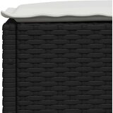 5-dijelna vrtna garnitura od poliratana s jastucima crna 63.5 x 56 x 32 cm | Shoptok.si